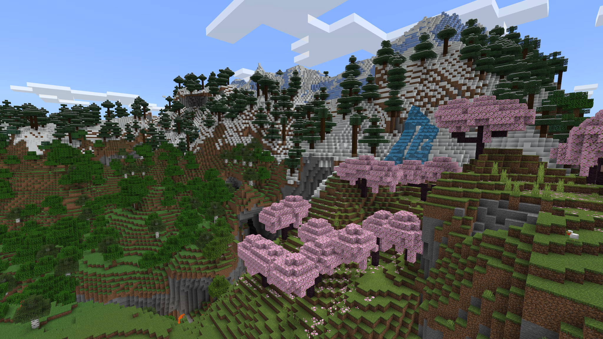 Minecraft 峡谷水面